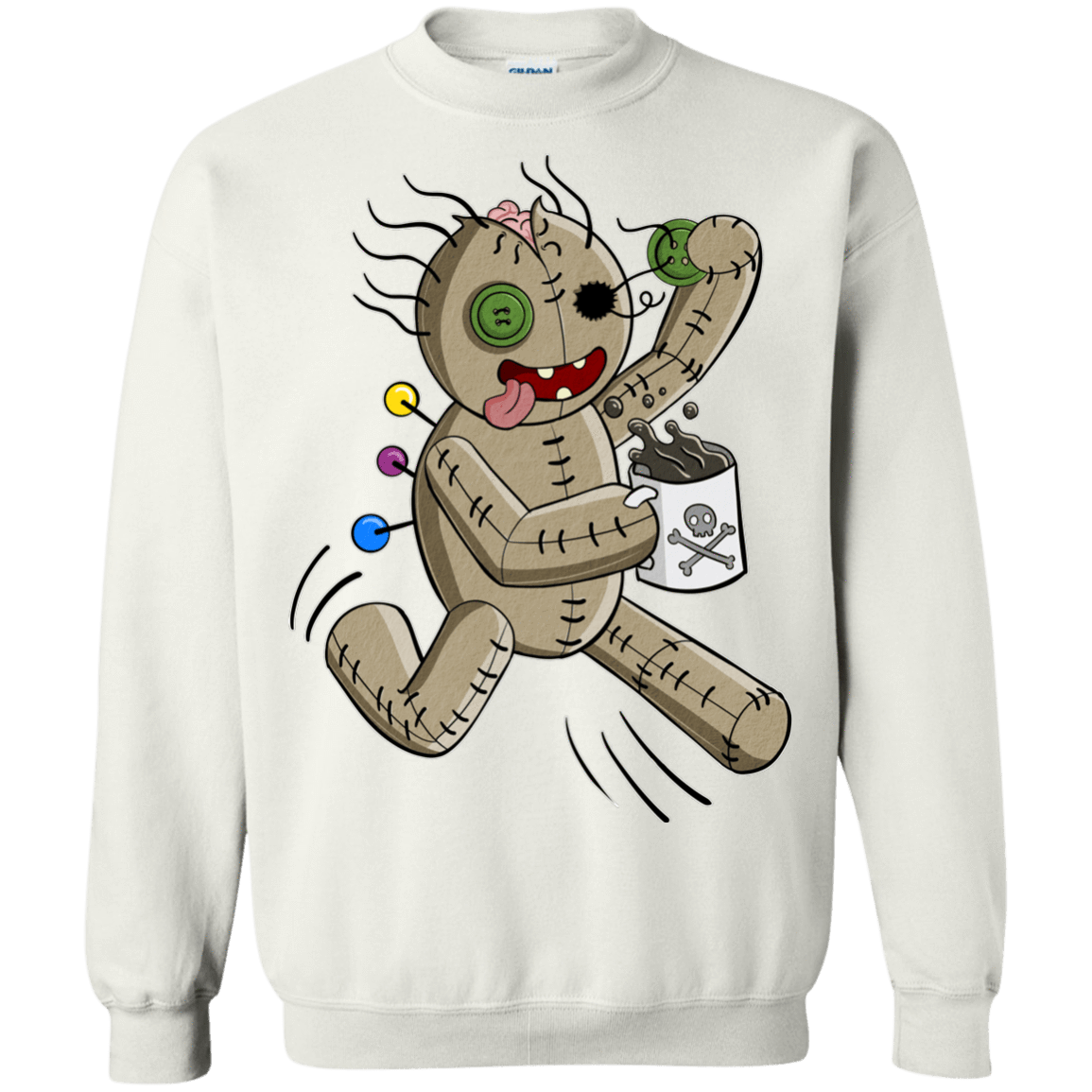 Sweatshirts White / S Voodoo Coffee Runner Crewneck Sweatshirt