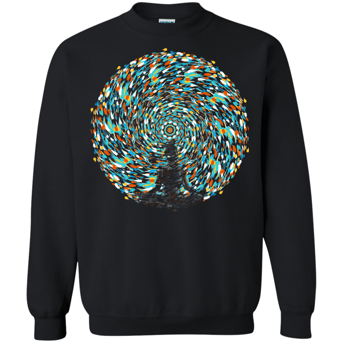 Sweatshirts Black / S Vortex Bending Crewneck Sweatshirt
