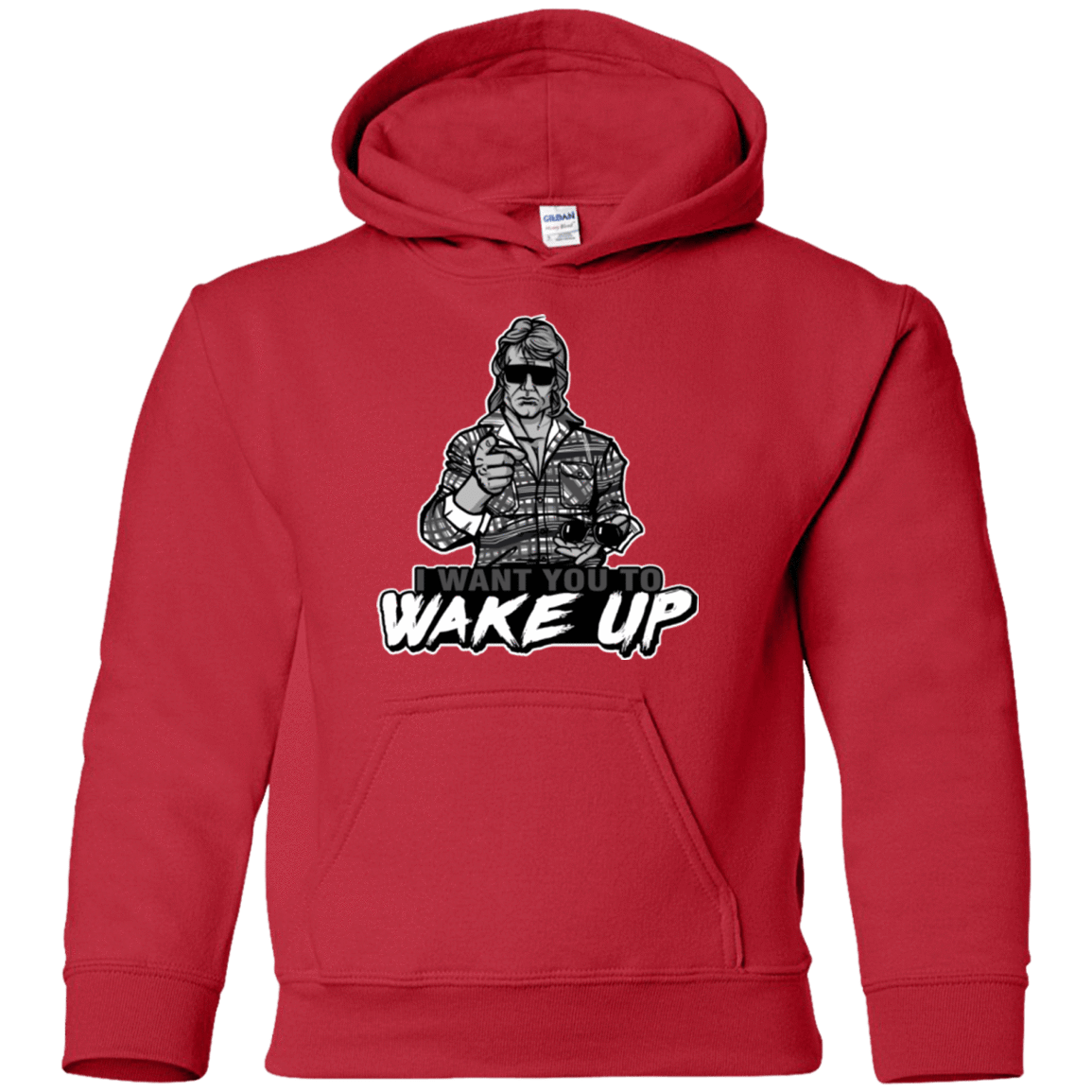 Sweatshirts Red / YS Wake Up Youth Hoodie
