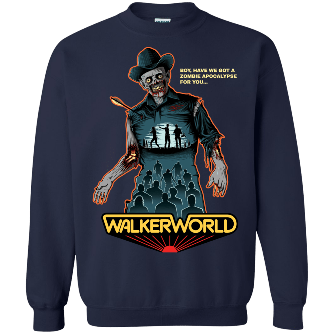 Sweatshirts Navy / Small Walker World Crewneck Sweatshirt