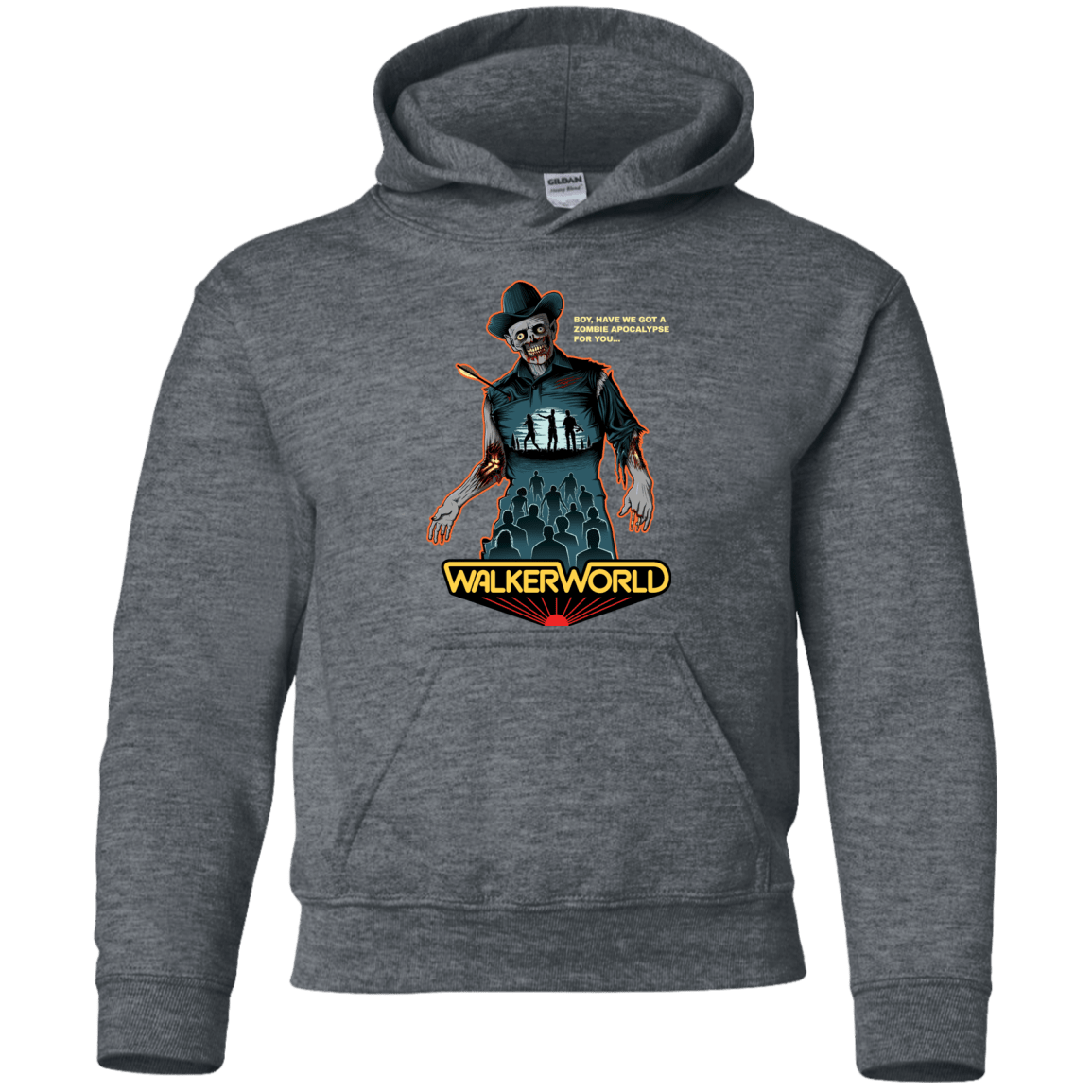 Sweatshirts Dark Heather / YS Walker World Youth Hoodie
