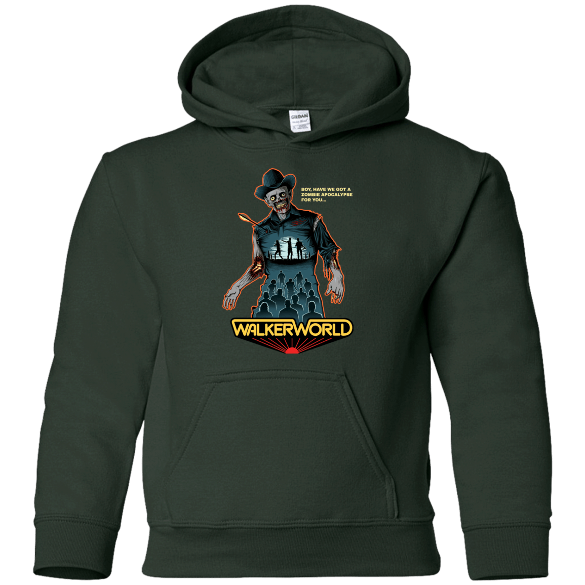 Sweatshirts Forest Green / YS Walker World Youth Hoodie