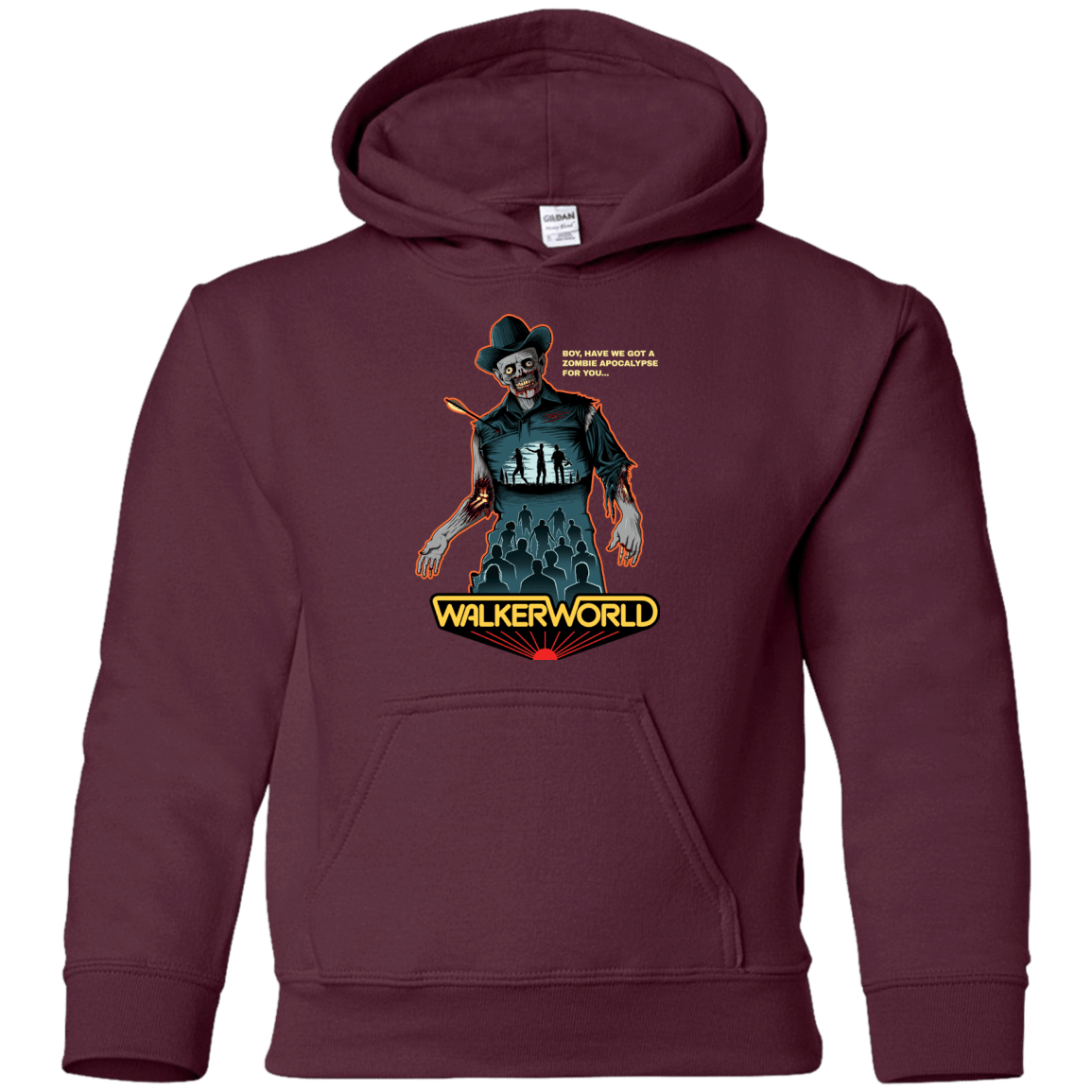 Sweatshirts Maroon / YS Walker World Youth Hoodie