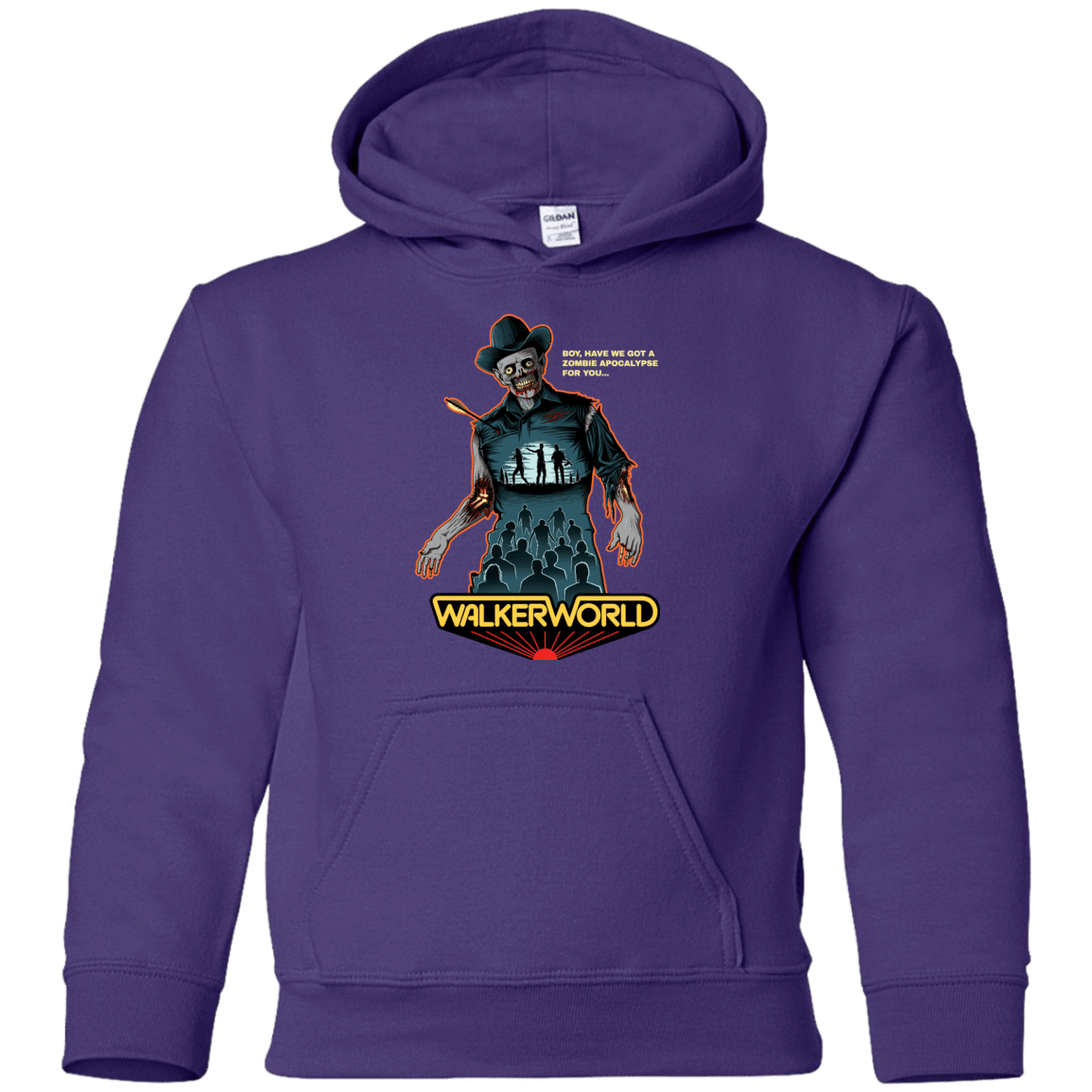 Sweatshirts Purple / YS Walker World Youth Hoodie