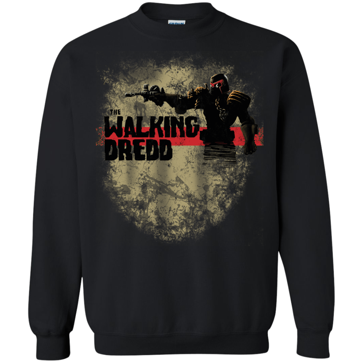 Sweatshirts Black / Small Walking Dredd Crewneck Sweatshirt