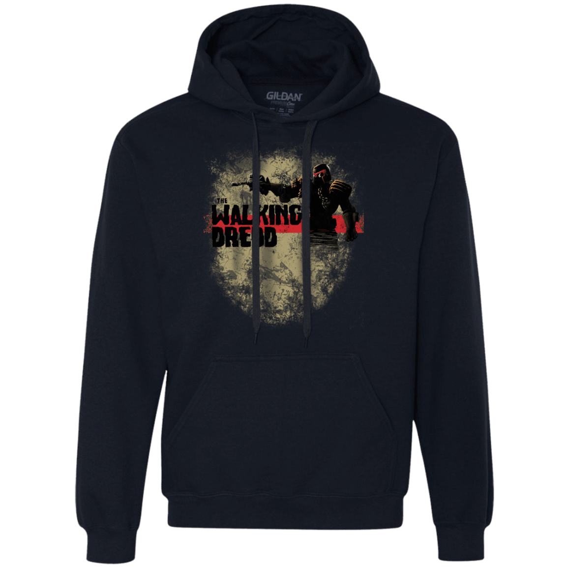 Sweatshirts Navy / Small Walking Dredd Premium Fleece Hoodie