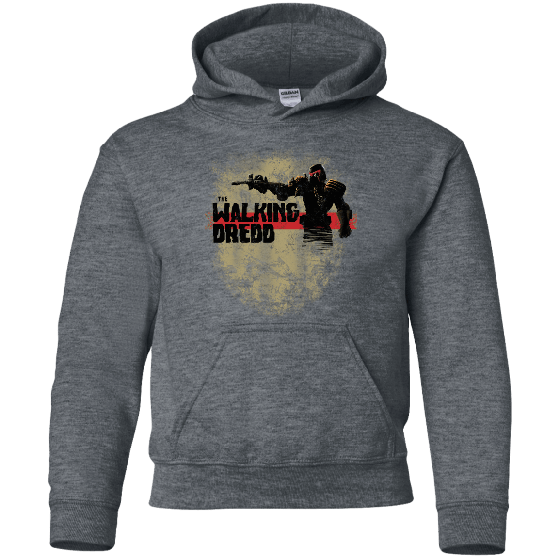 Sweatshirts Dark Heather / YS Walking Dredd Youth Hoodie