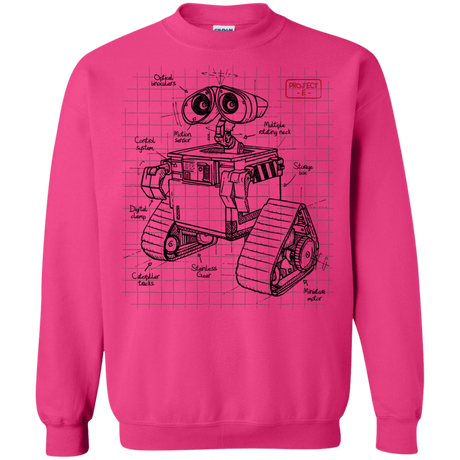 Sweatshirts Heliconia / S WALL-E Plan Crewneck Sweatshirt
