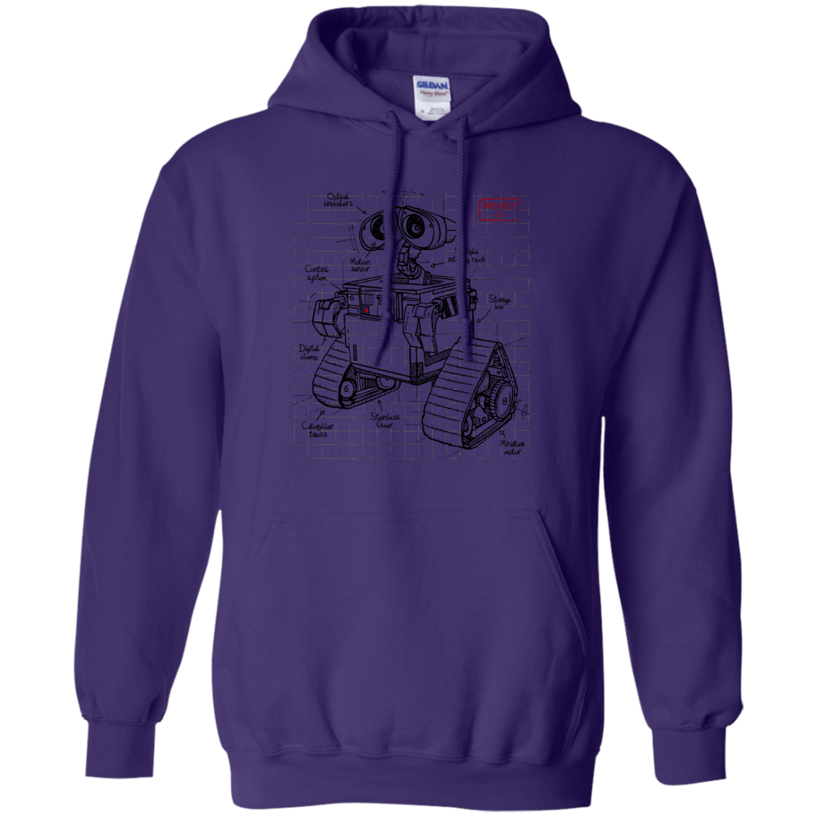 Sweatshirts Purple / S WALL-E Plan Pullover Hoodie