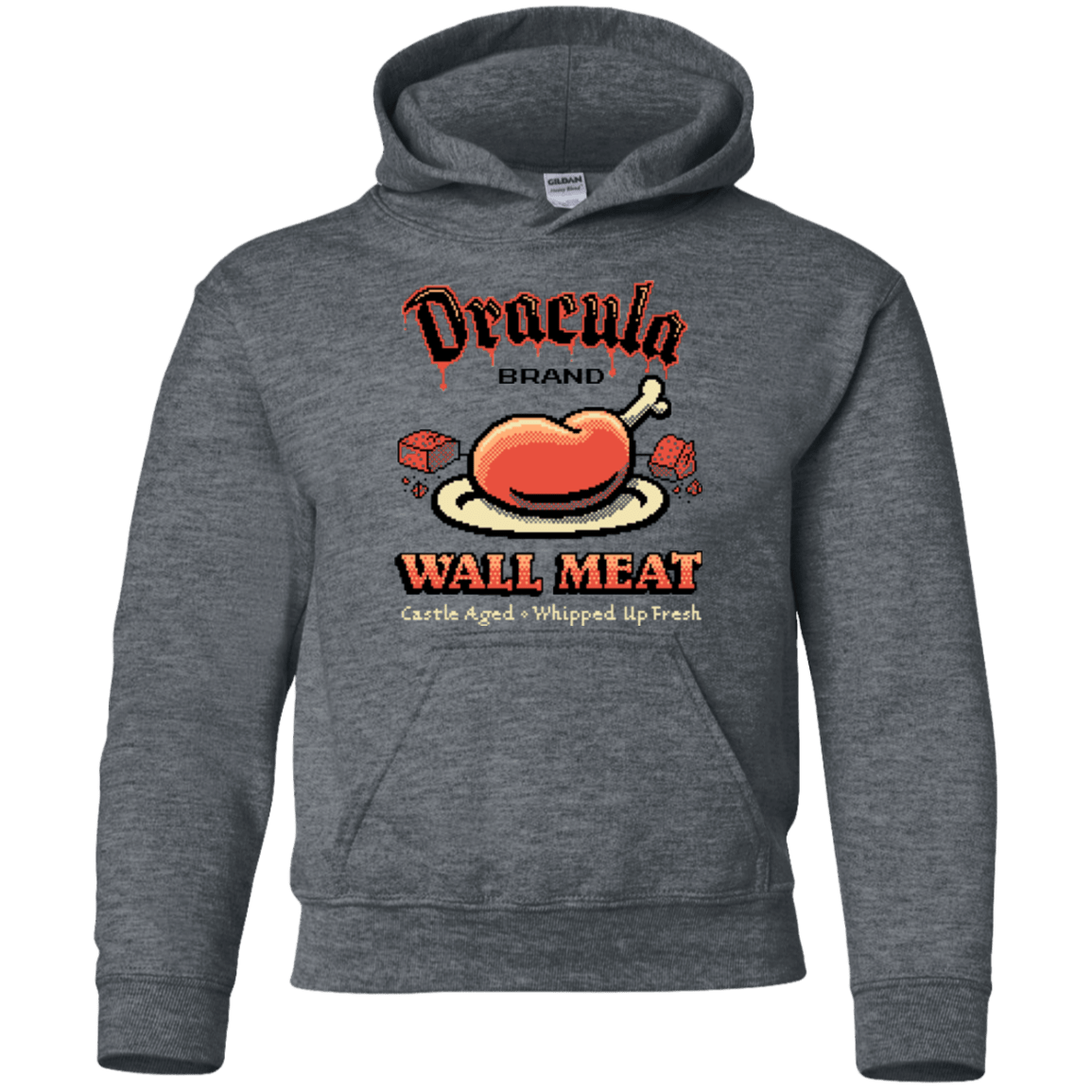 Sweatshirts Dark Heather / YS Wall Meat Youth Hoodie