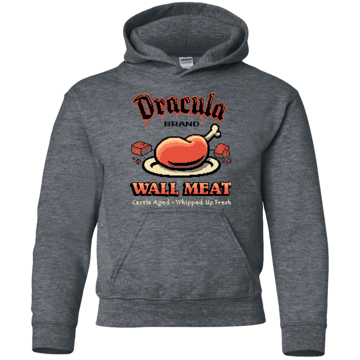 Sweatshirts Dark Heather / YS Wall Meat Youth Hoodie