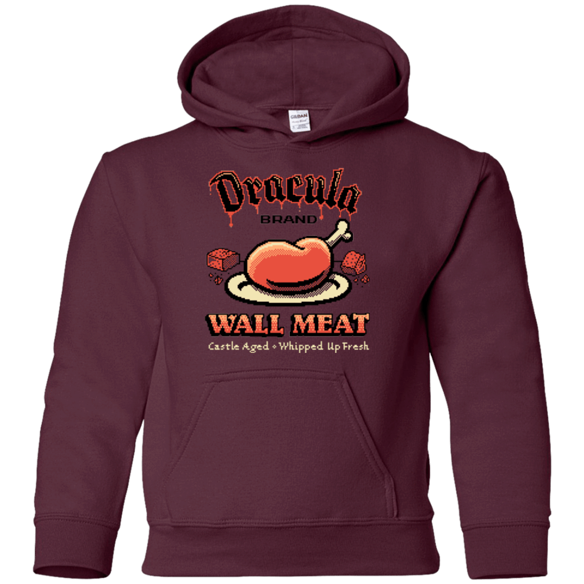 Sweatshirts Maroon / YS Wall Meat Youth Hoodie