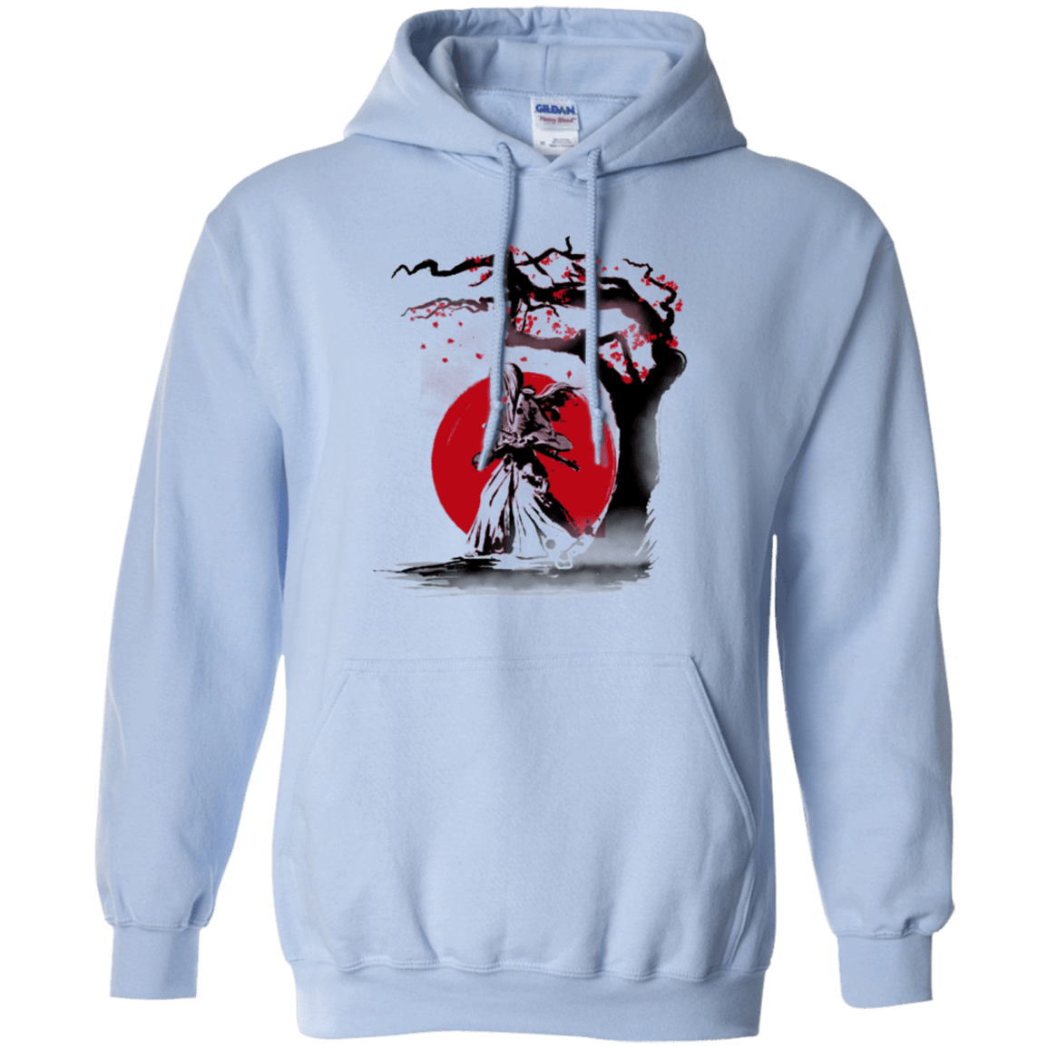 Sweatshirts Light Blue / Small wandering samurai Pullover Hoodie