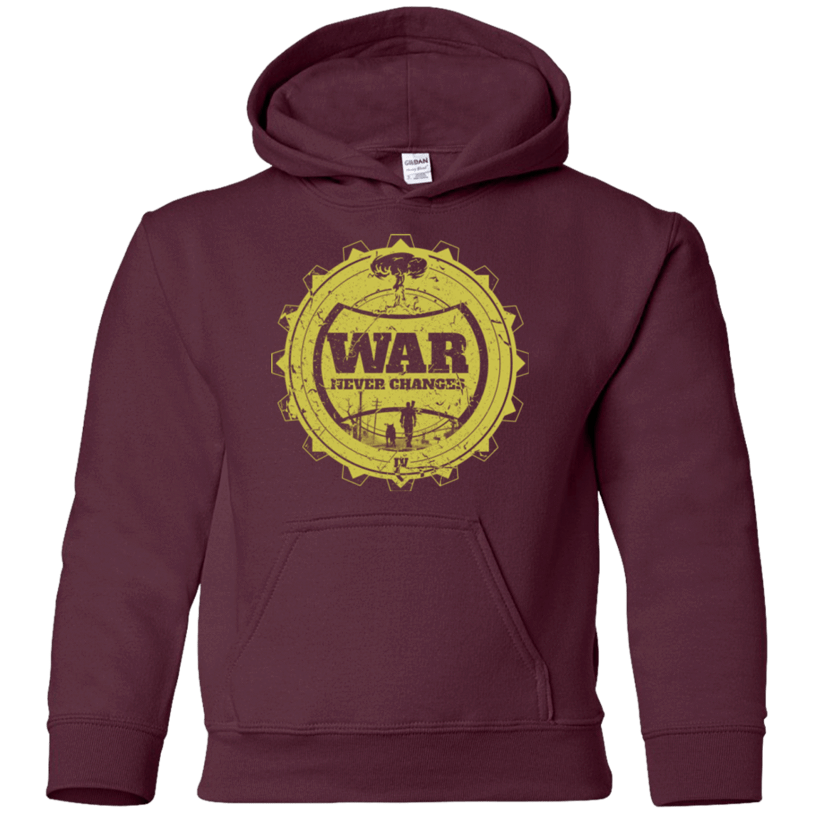 Sweatshirts Maroon / YS War never changes (2) Youth Hoodie