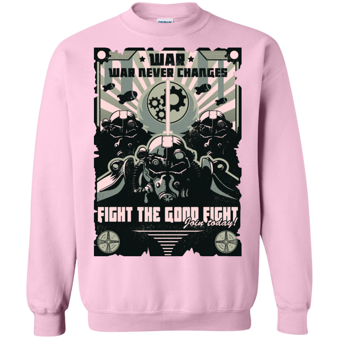 Sweatshirts Light Pink / Small War Never Changes Crewneck Sweatshirt