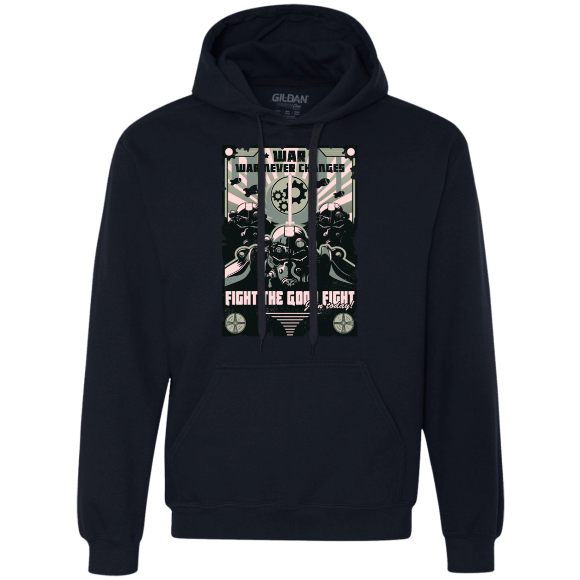 Sweatshirts Navy / Small War Never Changes Premium Fleece Hoodie