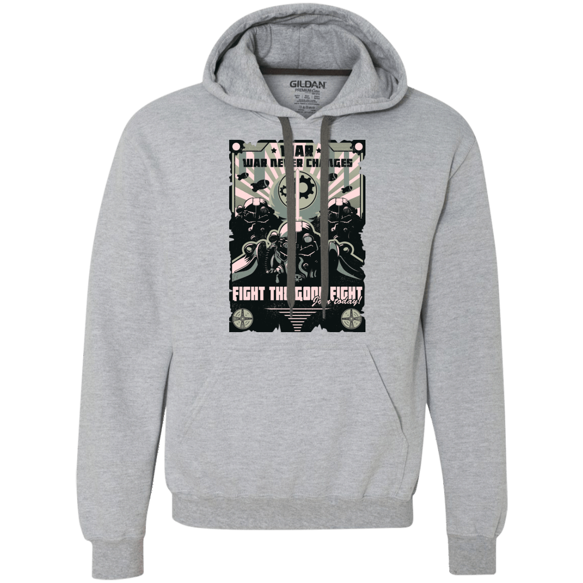 Sweatshirts Sport Grey / Small War Never Changes Premium Fleece Hoodie