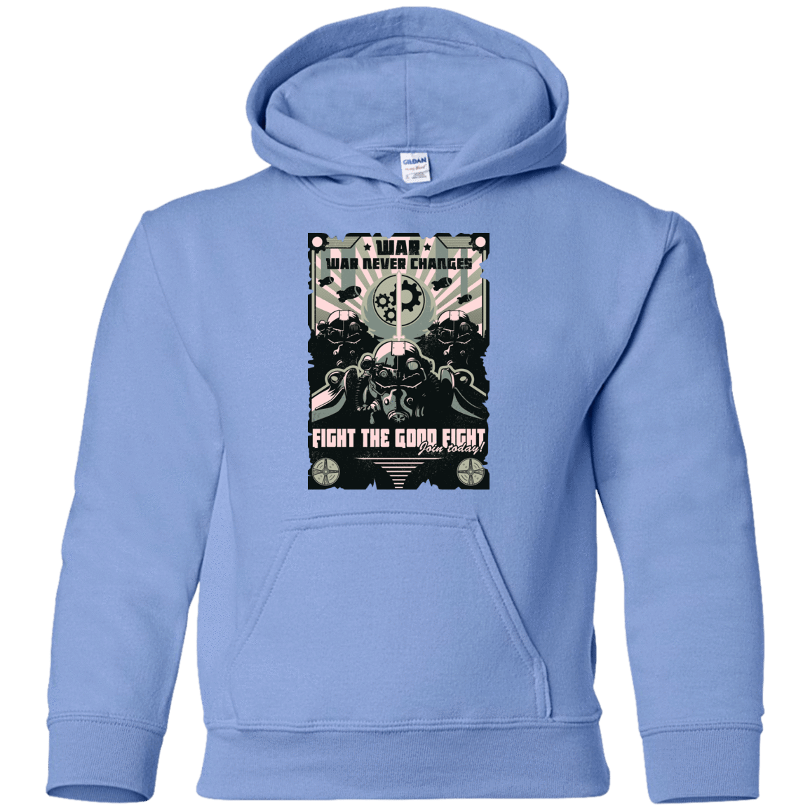 Sweatshirts Carolina Blue / YS War Never Changes Youth Hoodie