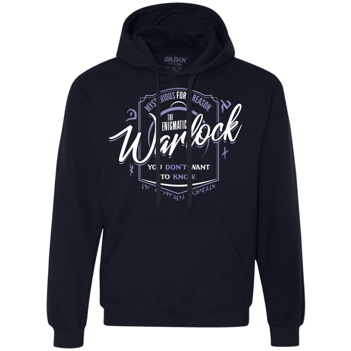 Sweatshirts Navy / S Warlock Premium Fleece Hoodie