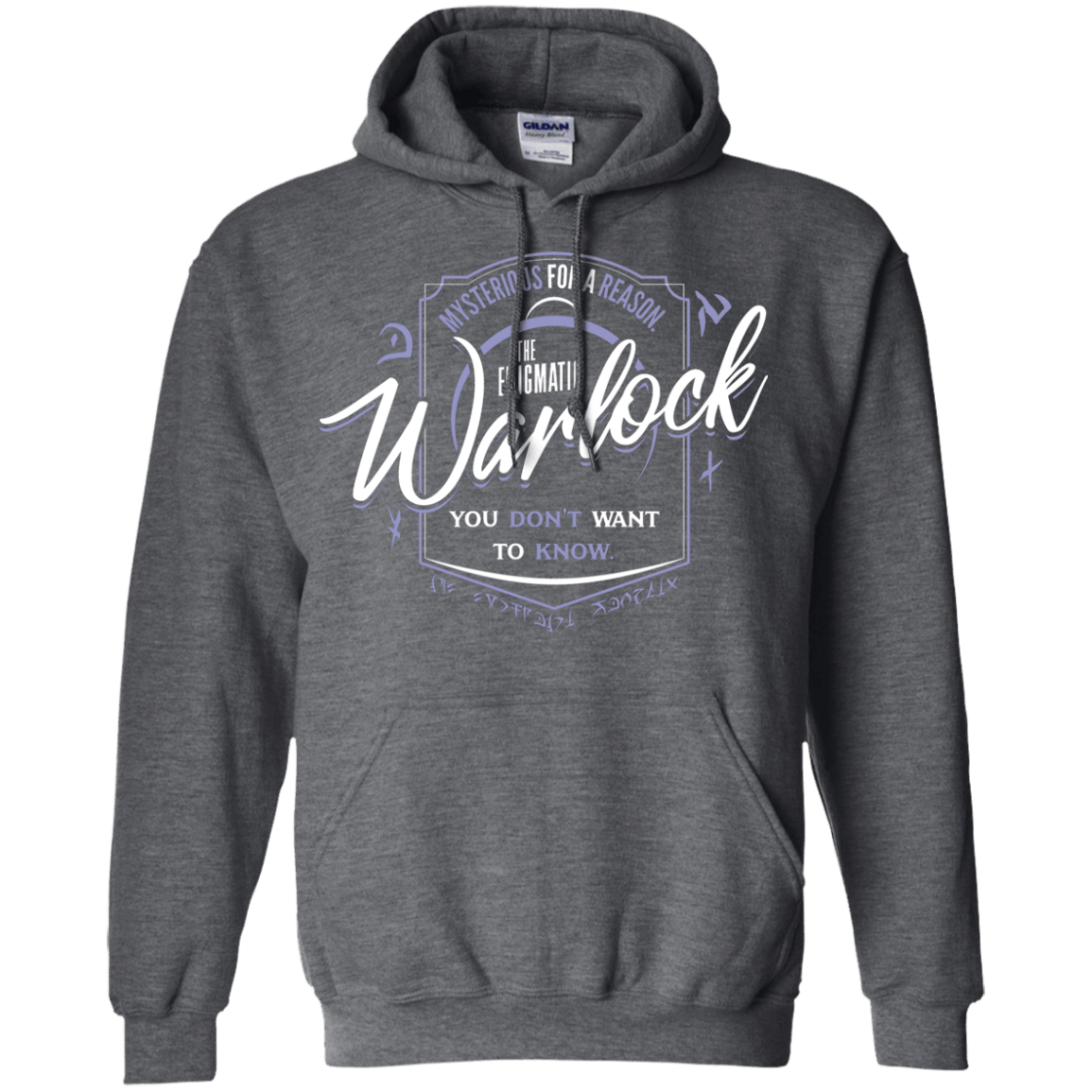 Sweatshirts Dark Heather / S Warlock Pullover Hoodie