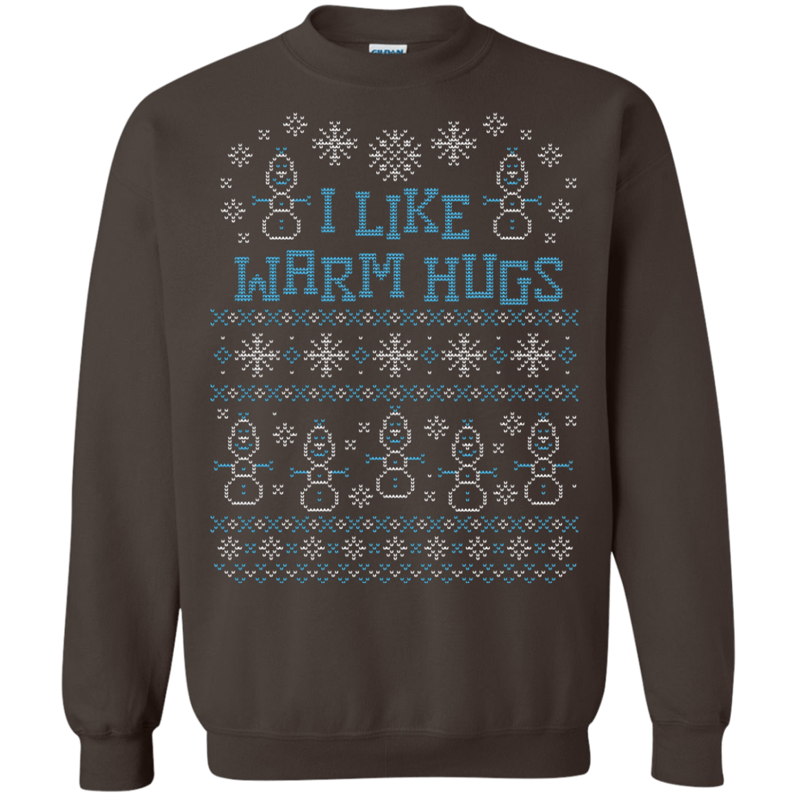 Sweatshirts Dark Chocolate / Small Warmest Greetings Crewneck Sweatshirt