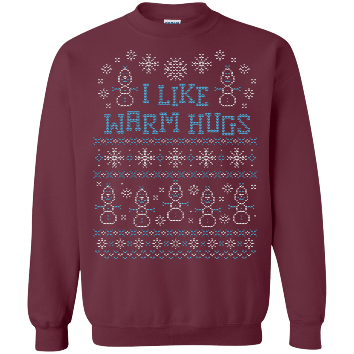 Sweatshirts Maroon / Small Warmest Greetings Crewneck Sweatshirt