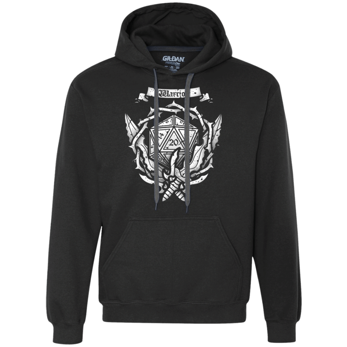 Sweatshirts Black / Small WARRIOR CREST Premium Fleece Hoodie