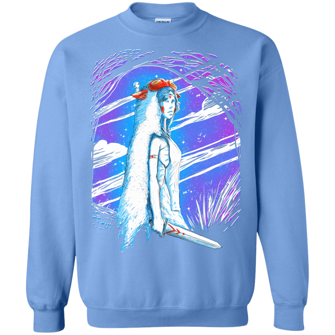Sweatshirts Carolina Blue / S Warrior Princess Crewneck Sweatshirt