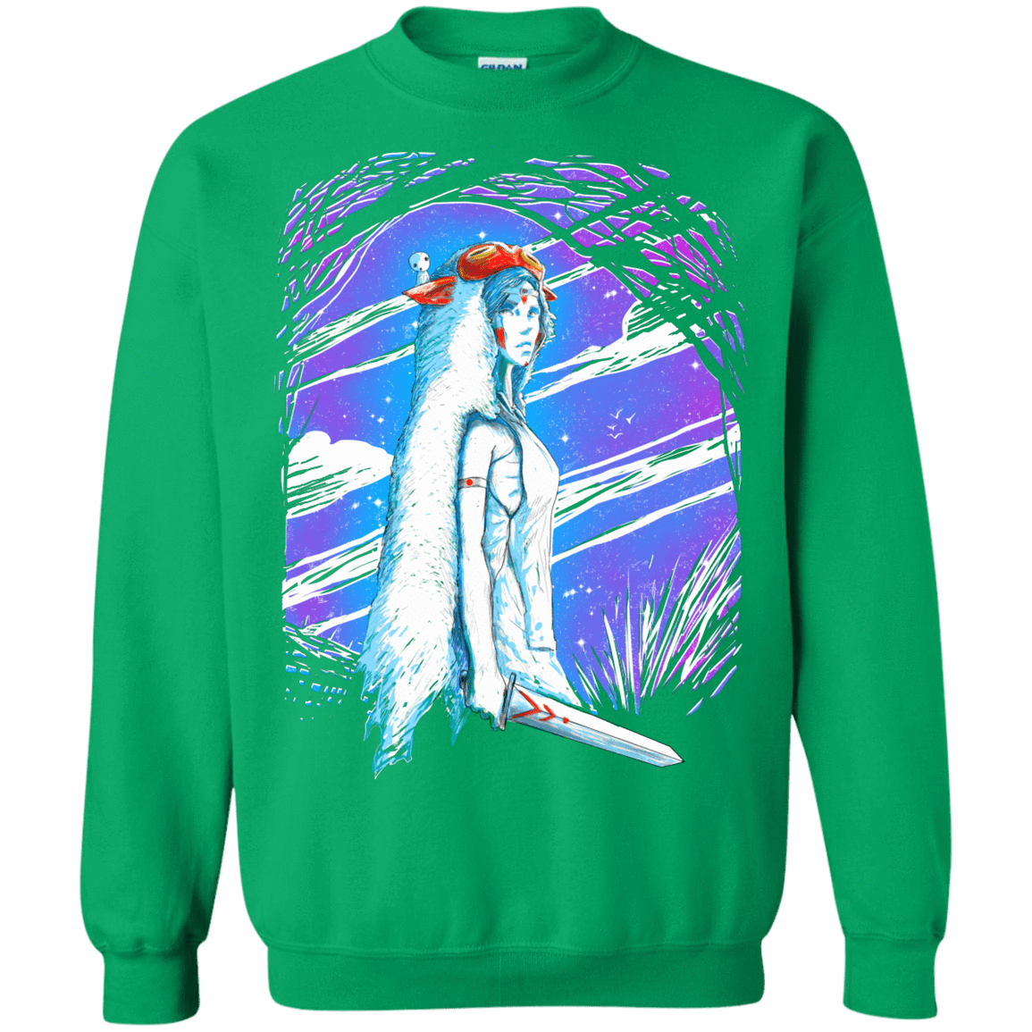 Sweatshirts Irish Green / S Warrior Princess Crewneck Sweatshirt