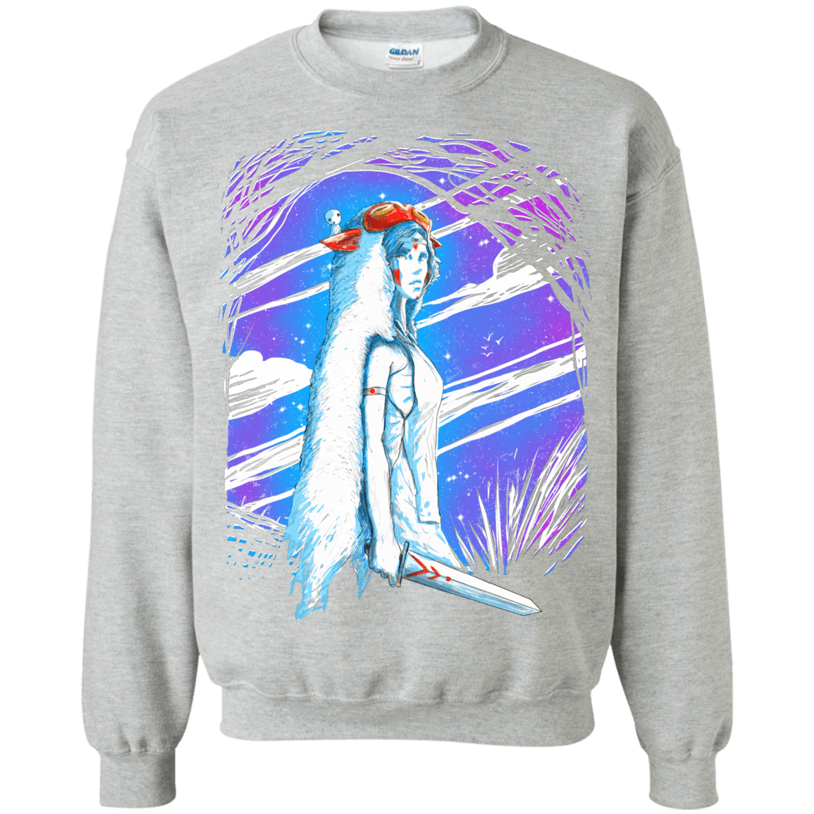 Sweatshirts Sport Grey / S Warrior Princess Crewneck Sweatshirt