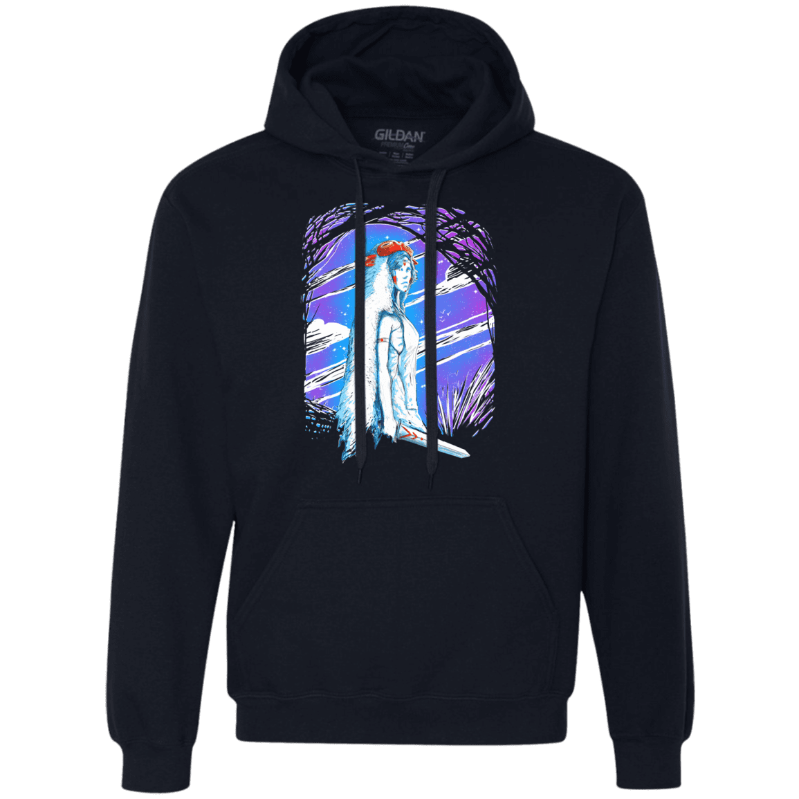 Sweatshirts Navy / S Warrior Princess Premium Fleece Hoodie