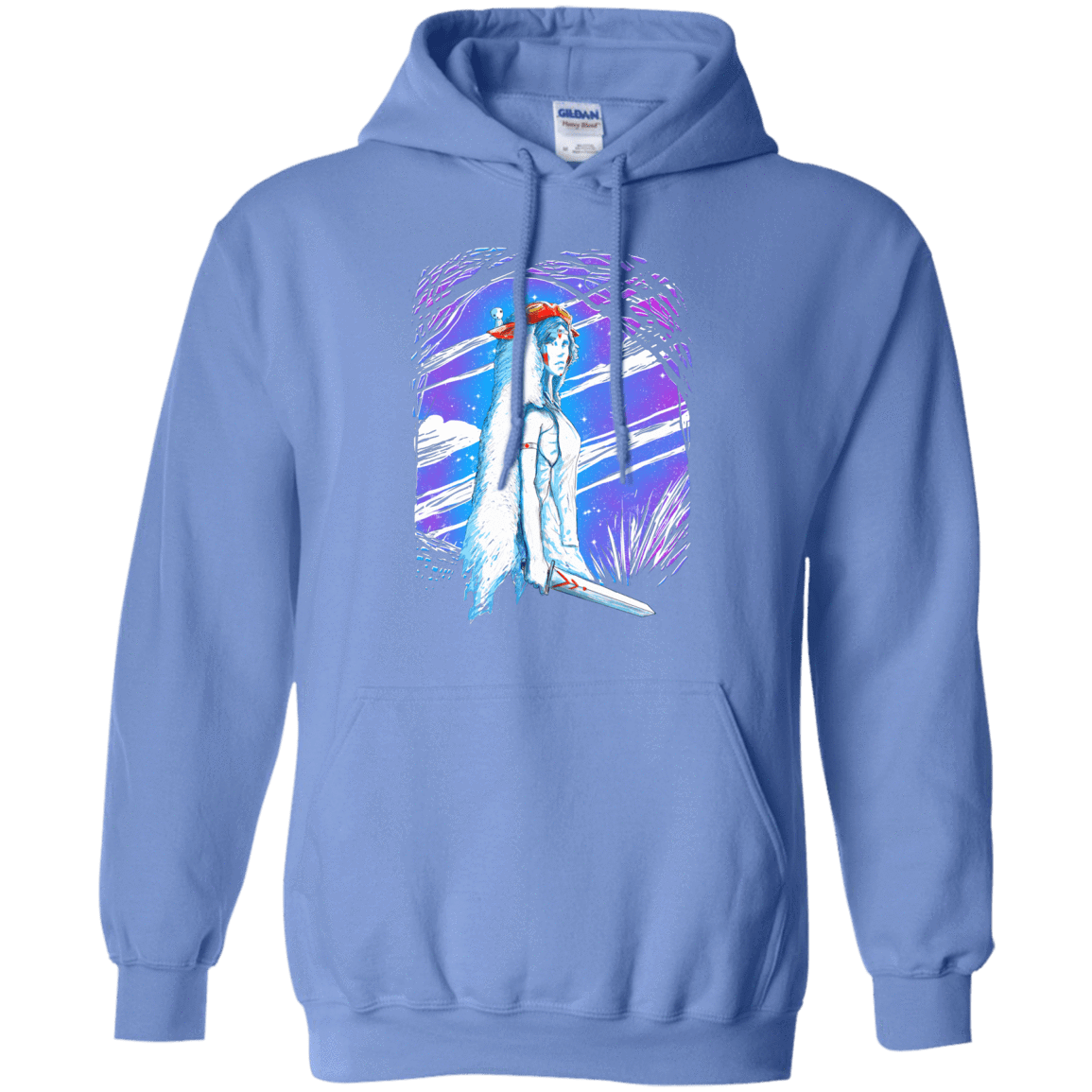 Sweatshirts Carolina Blue / S Warrior Princess Pullover Hoodie