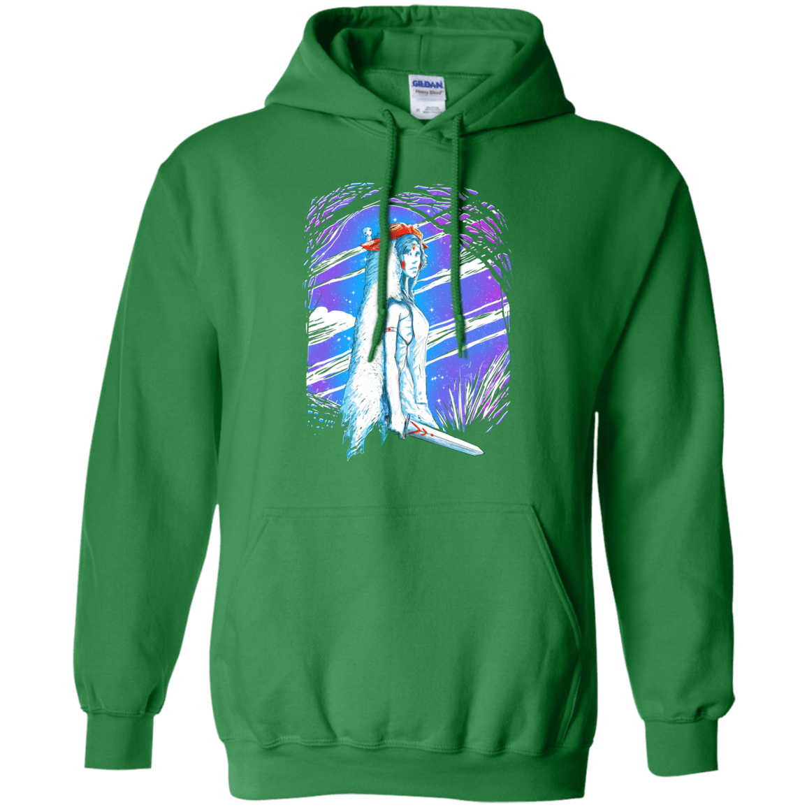 Sweatshirts Irish Green / S Warrior Princess Pullover Hoodie