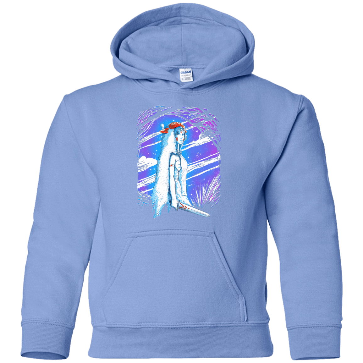 Sweatshirts Carolina Blue / YS Warrior Princess Youth Hoodie