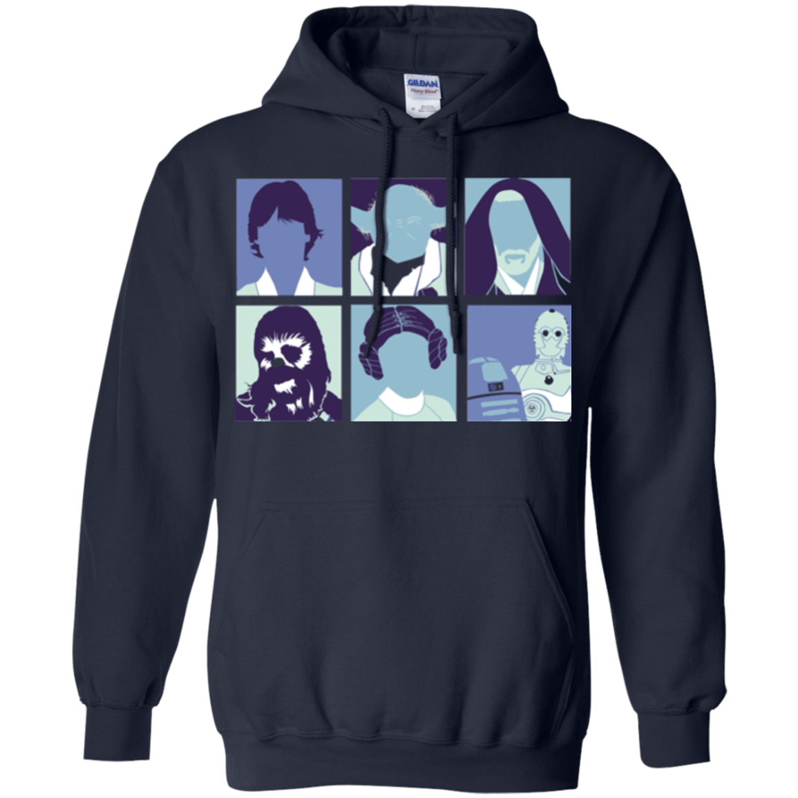 Sweatshirts Navy / Small Wars pop Pullover Hoodie