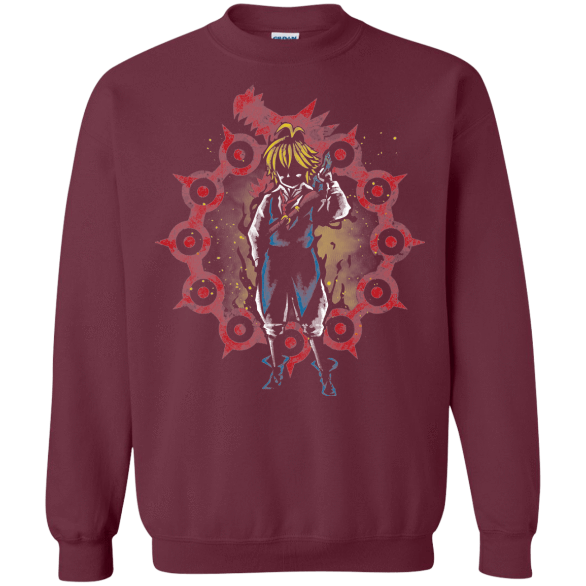 Sweatshirts Maroon / S Warth Hero Crewneck Sweatshirt