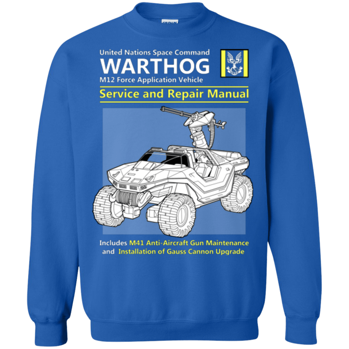 Sweatshirts Royal / Small WARTHOG SERVICE AND REPAIR MANUAL Crewneck Sweatshirt
