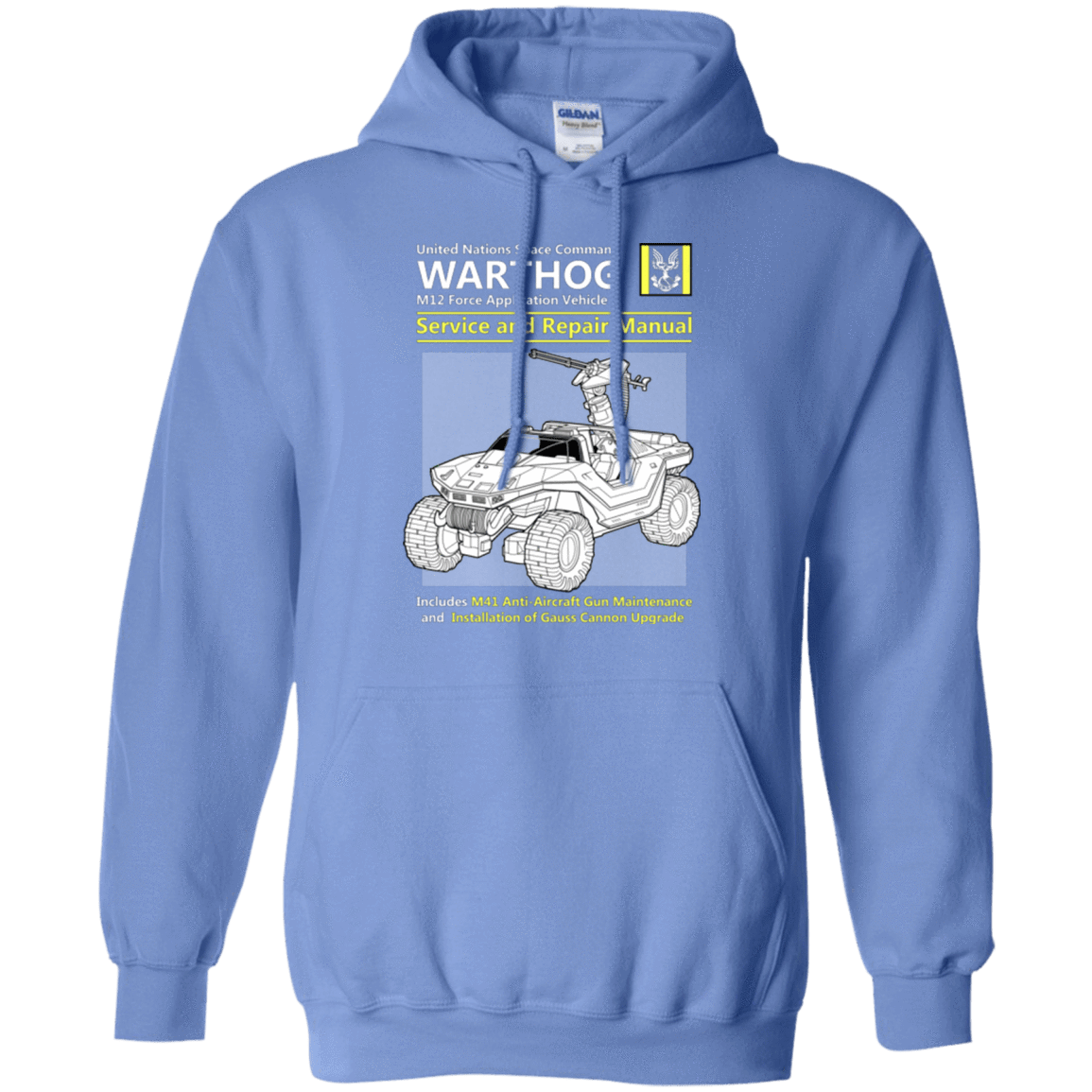 Sweatshirts Carolina Blue / Small WARTHOG SERVICE AND REPAIR MANUAL Pullover Hoodie
