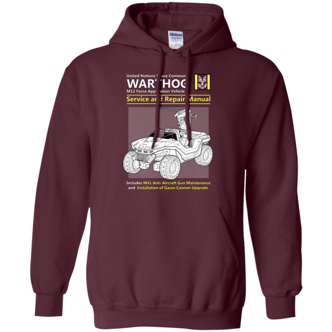 Sweatshirts Maroon / Small WARTHOG SERVICE AND REPAIR MANUAL Pullover Hoodie