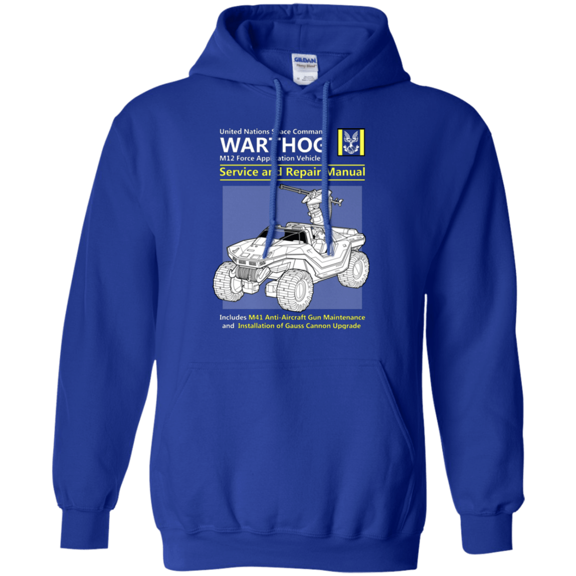 Sweatshirts Royal / Small WARTHOG SERVICE AND REPAIR MANUAL Pullover Hoodie