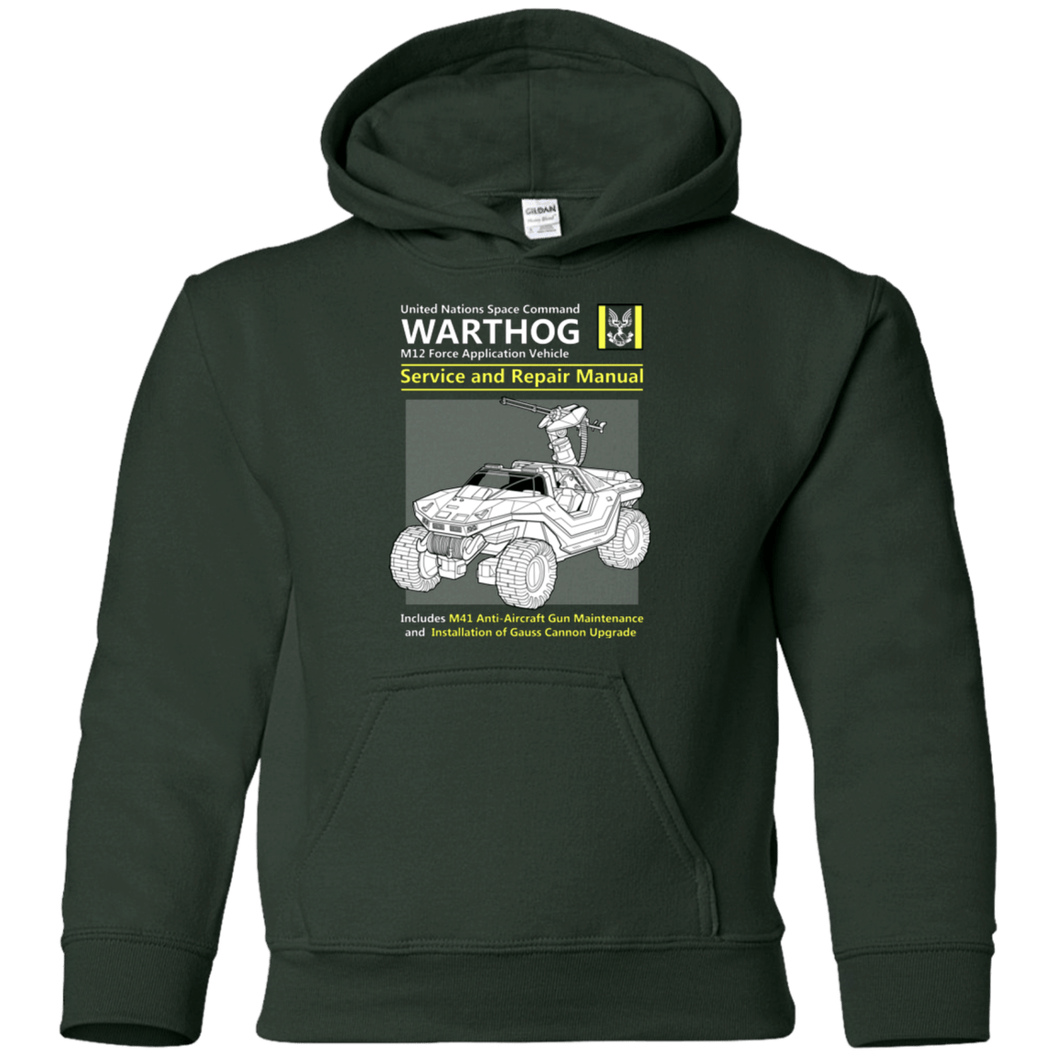 Sweatshirts Forest Green / YS WARTHOG SERVICE AND REPAIR MANUAL Youth Hoodie