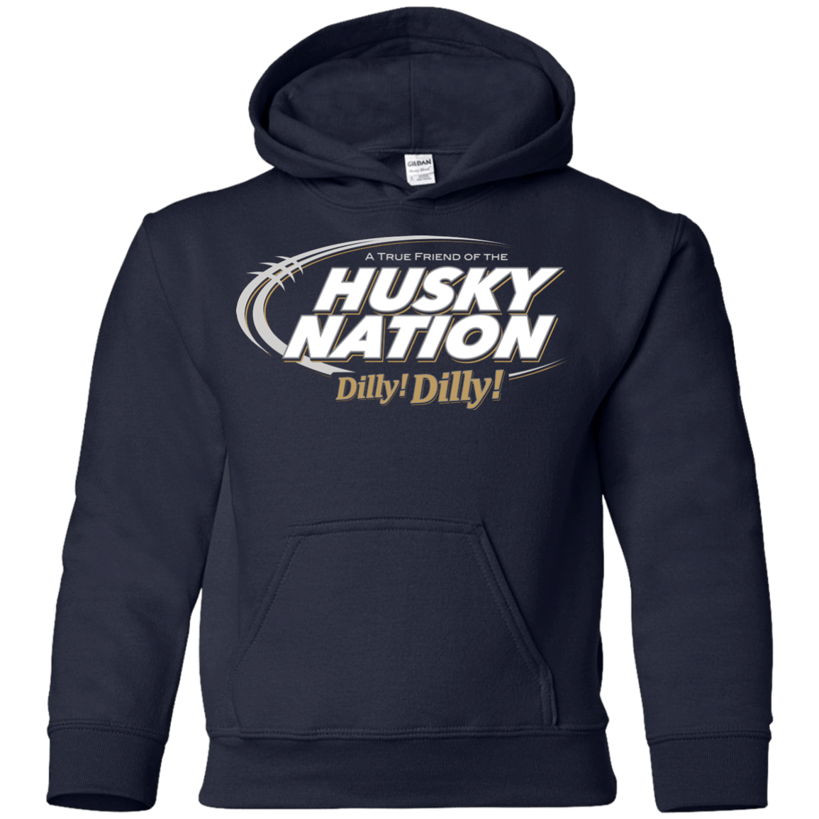 Sweatshirts Navy / YS Washington Dilly Dilly Youth Hoodie