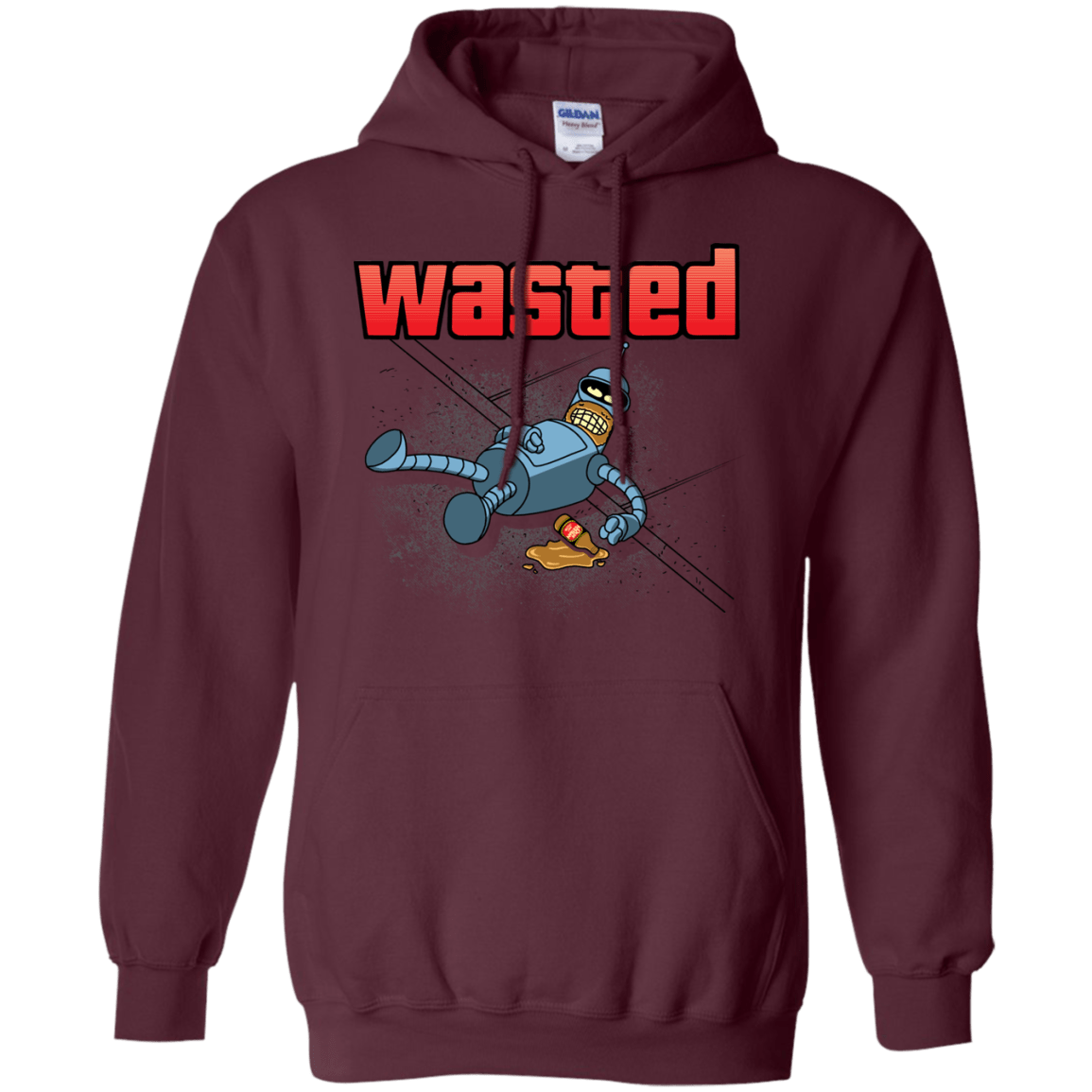 Sweatshirts Maroon / S Wasted Pullover Hoodie