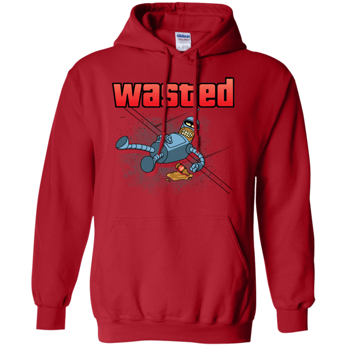 Sweatshirts Red / S Wasted Pullover Hoodie
