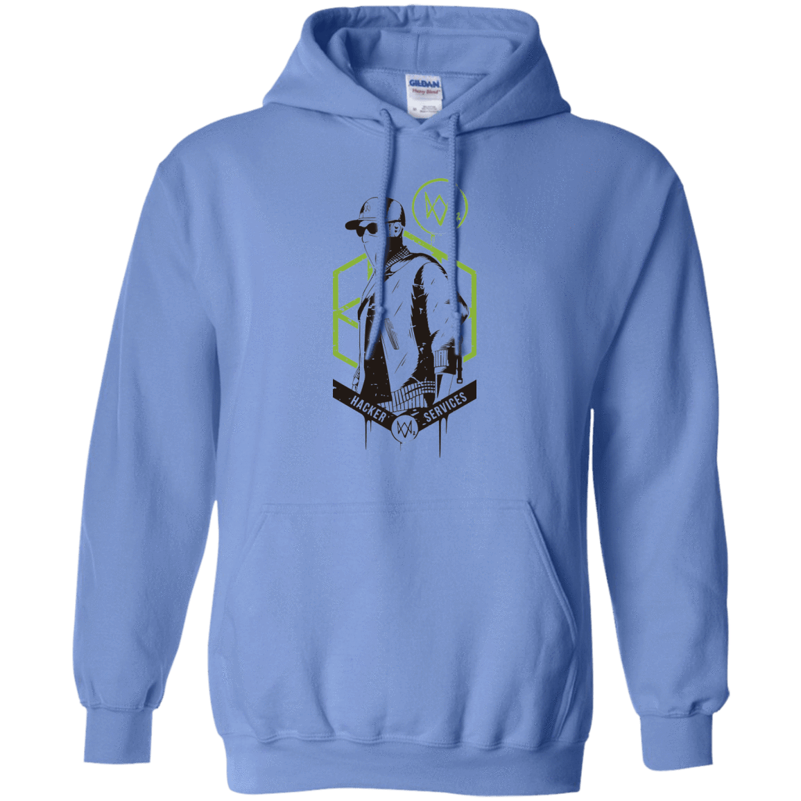 Sweatshirts Carolina Blue / Small Watch Dogs 2 Hacker Services Pullover Hoodie