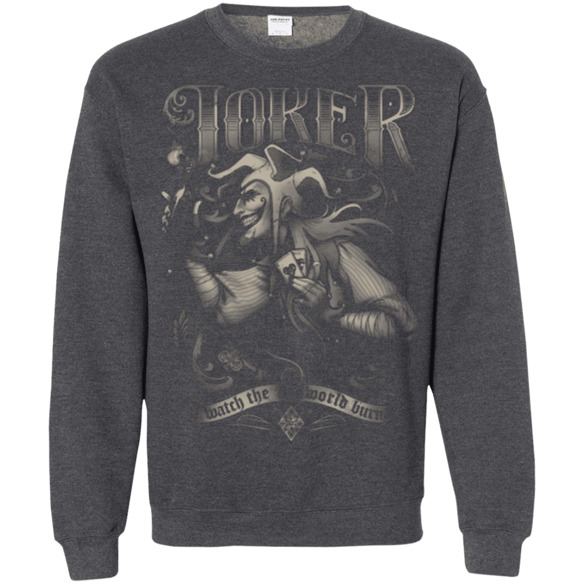 Sweatshirts Dark Heather / Small Watch the world burn Crewneck Sweatshirt
