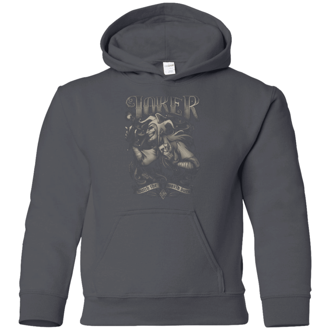 Sweatshirts Charcoal / YS Watch the world burn Youth Hoodie