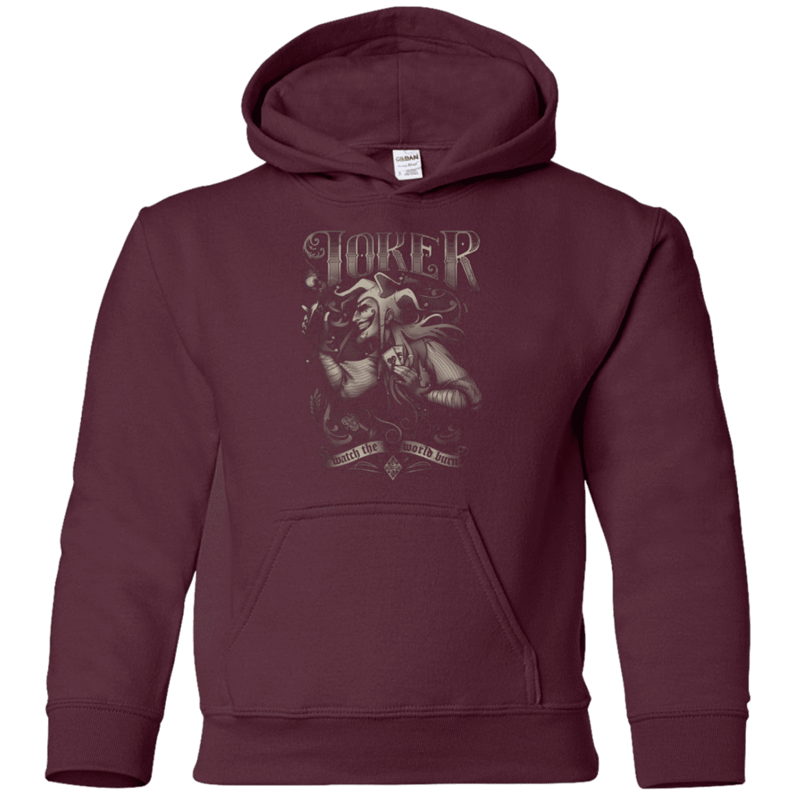 Sweatshirts Maroon / YS Watch the world burn Youth Hoodie