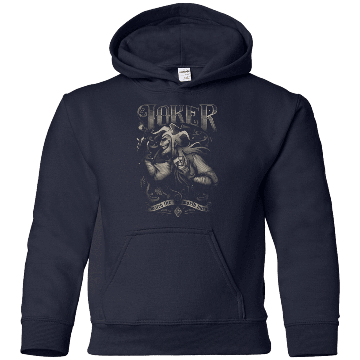 Sweatshirts Navy / YS Watch the world burn Youth Hoodie