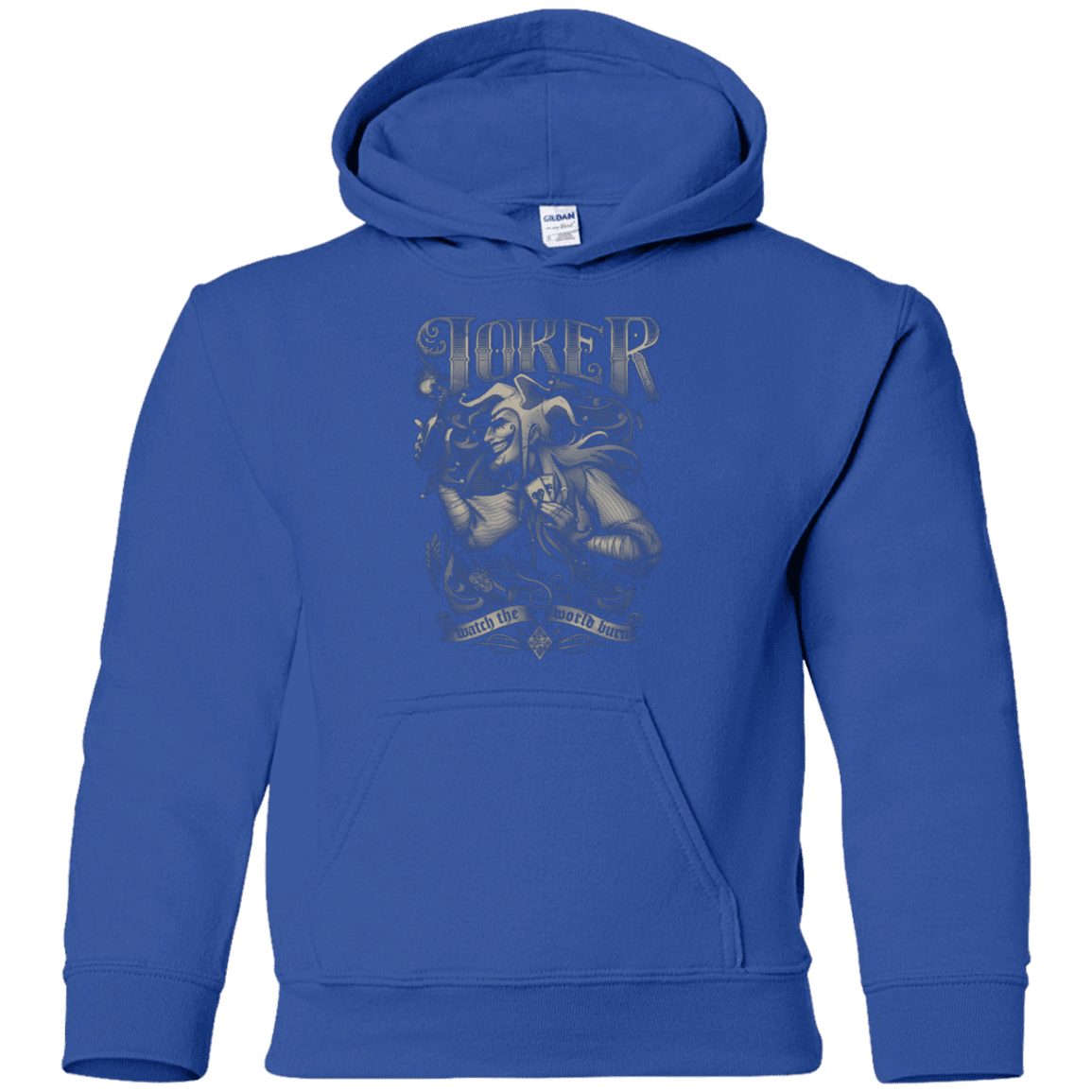 Sweatshirts Royal / YS Watch the world burn Youth Hoodie